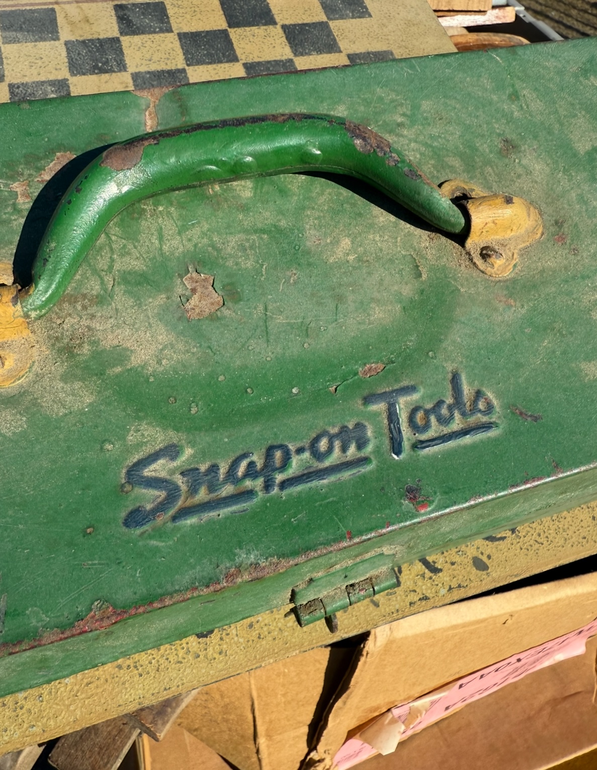 Vintage “Snap On” Tool Box with Handle